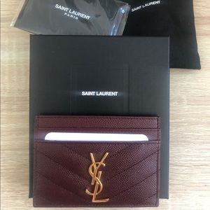 YSL MONOGRAM CARD HOLDER *NEW*